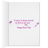 Name Day-teddy bear with tulips (Inside (Right))