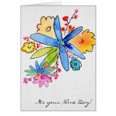 Name Day-watercolor flower bouquet (Front)