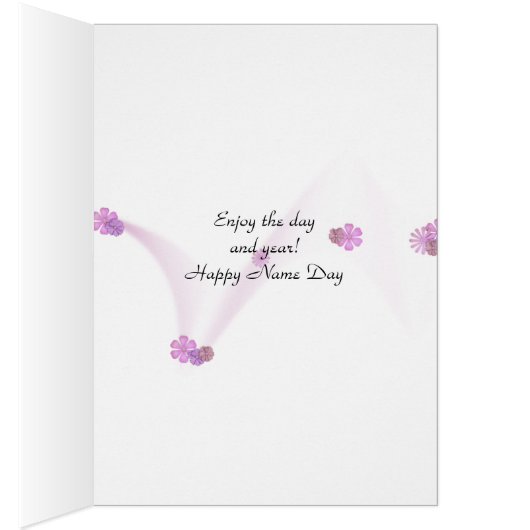 Name Day-watercolor flower bouquet (Inside (Right))