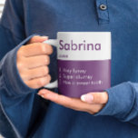 Name Definition Coffee Mug<br><div class="desc">Personalised Color Mug</div>