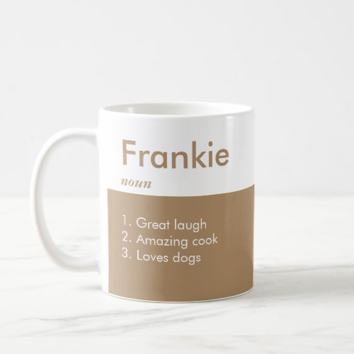 Name Definition Coffee Mug