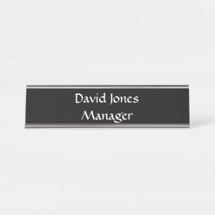Name Desk Plate