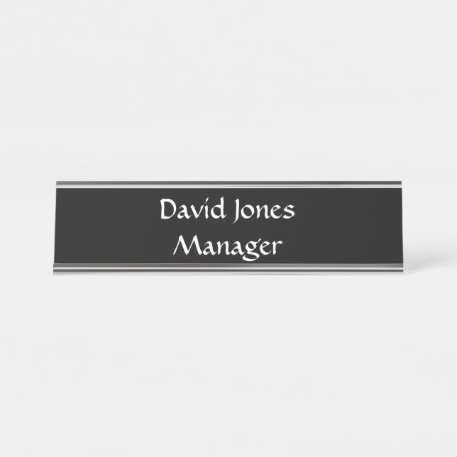 Name Desk Plate (Front)