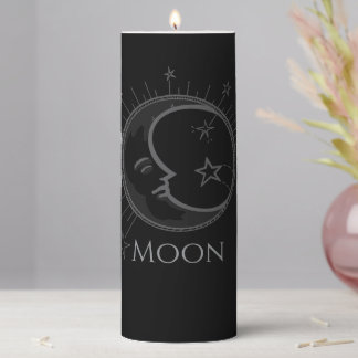 [NAME] Eclectic Moon Candle Custom Name