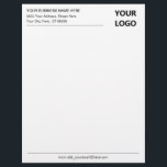 Name Email Address Business Letterhead Template<br><div class="desc">Custom Colors and Fonts - Design Your Own Personalized Business Letterhead with Logo - Add Your Logo - Image - Photo or QR Code / and Name - Company / Address / E-mail or Phone / Website / Social Media / More ! Resize and move or remove and add elements...</div>