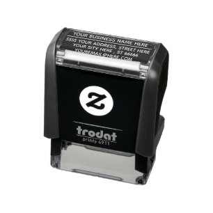 Name Email Address Color Self-inking Stamp Example