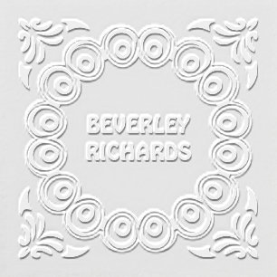 Name Embosser - Modern Circle Flourish