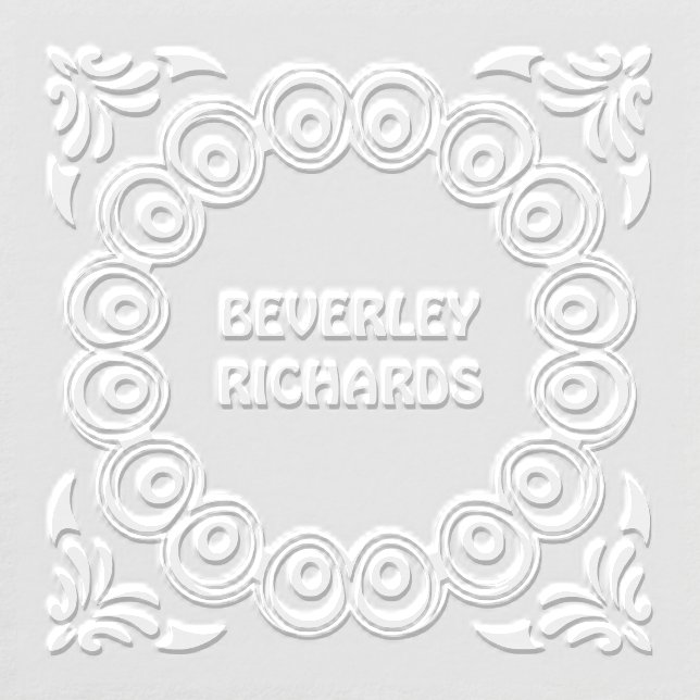 Name Embosser - Modern Circle Flourish (Design)