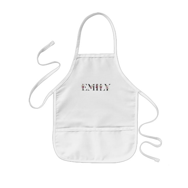 Name Emily Kids' Apron (Front)
