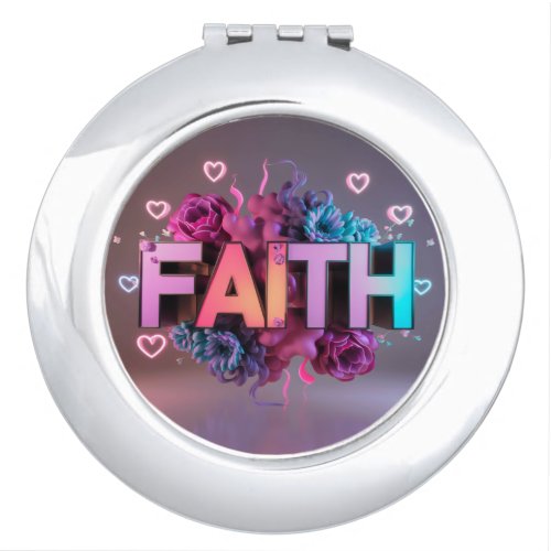 name Faith collage Compact Mirror