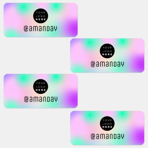 Name Fashion Shop Logo Holograph Abstract  Labels