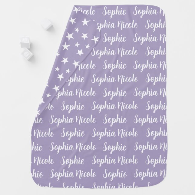 Name Fleece Baby Blanket (In Situ)