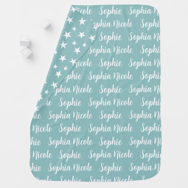 Name Fleece Baby Blanket (In Situ)
