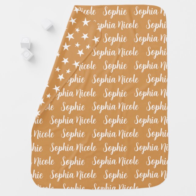 Name Fleece Baby Blanket (In Situ)