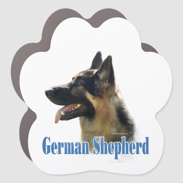Name German Shepherd  Car Magnet (Front)