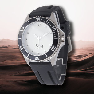 Name Girl Boy Women Men Alabaster Elegant Watch