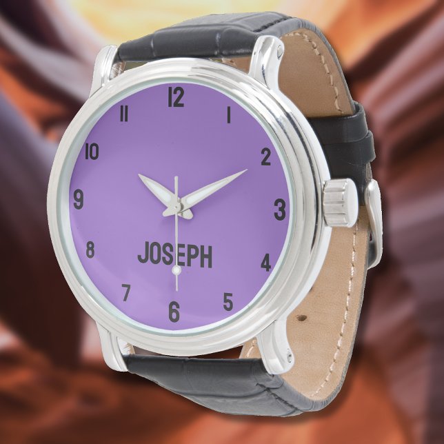 Name Girl Boy Women Men | Amethyst Modern Watch (Creator Uploaded)