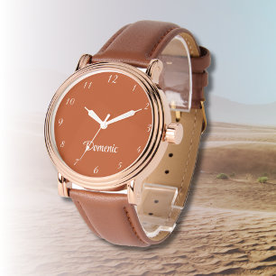 Name Girl Boy Women Men   Rust Elegant  Watch