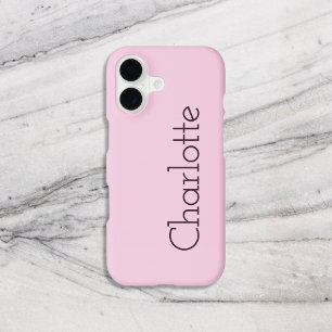 Name Girly Pink Retro Slab Minimal iPhone 17 Case