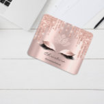 Name Glitter Makeup Beauty Studio Lash Pink Marble Mouse Pad at Zazzle