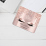 Name Glitter Makeup Beauty Studio Lash Pink Marble Mouse Pad