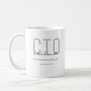 Name Gray Black CTO Coffee Mug