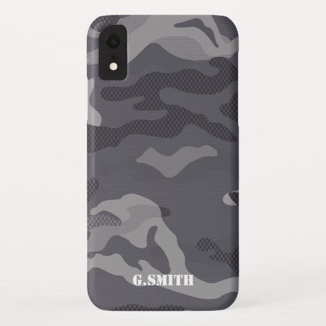 Name | Gray Texture Camouflage Pattern Camo your Case-Mate iPhone Case (Back)