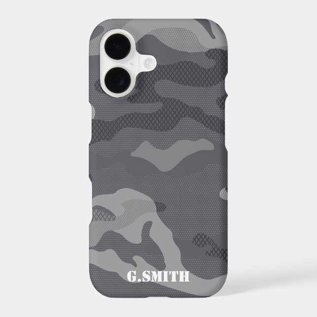 Name | Gray Texture Camouflage Pattern Camo your Iphone Case (Back)