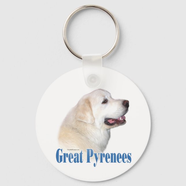 Name Great Pyrenees  Keychain (Front)