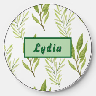 Name Green Leaves Botanical  Wireless Charger