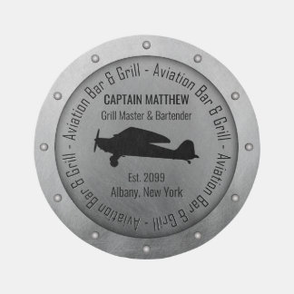 Name Grill Master & Bartender Aviation Bar & Grill Outdoor Rug