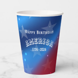  Name || Happy Birthday America 12oz Paper Cups