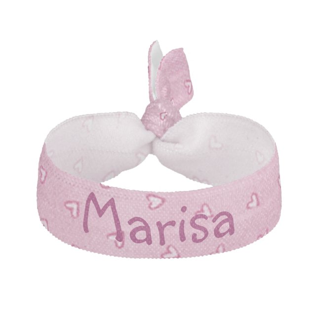 Name Heart Hair Tie (Front)