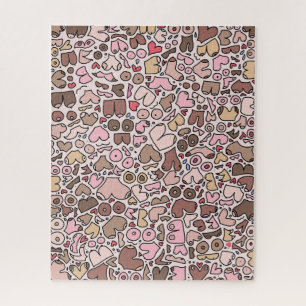 Name humor neutral breast pattern jigsaw puzzle