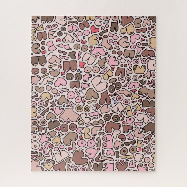 Name humor neutral breast pattern jigsaw puzzle (Vertical)