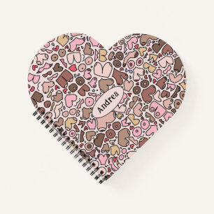 Name humor neutral breast pattern notebook