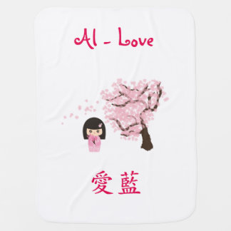 Name in Japanese - Personalized Swaddle Blanket