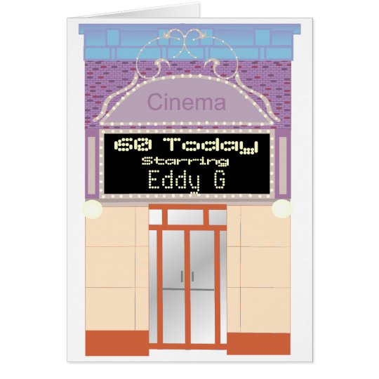 Name In Lights Customisable Card