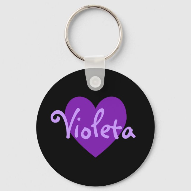 Name in Purple Keychain (Front)