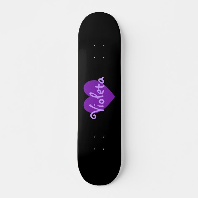 Name in Purple Skateboard (Front)