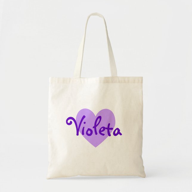 Name in Purple Tote Bag (Front)