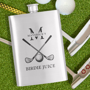 Name & Initial Birdie Juice Golf Flask