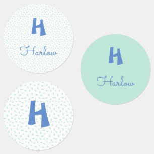 Name & Initial on Scribble Kids' Labels