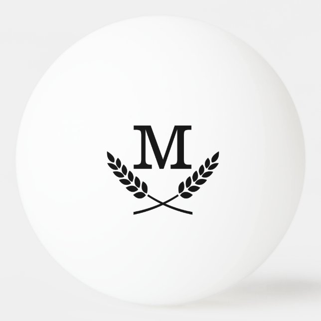 Name initialed ping pong balls for table tennis (Front)