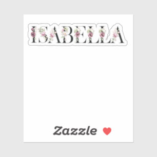 Name Isabella Sticker
