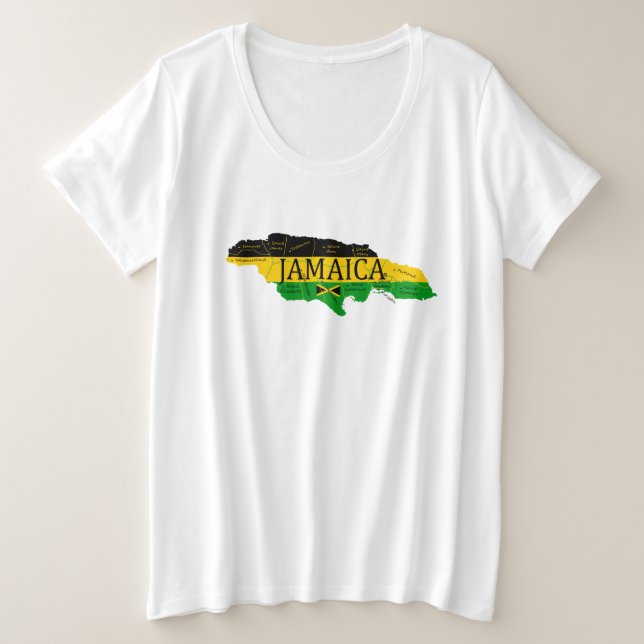 Name Jamaica Parishes Flag Colors Art T-Shirt (Design Front)