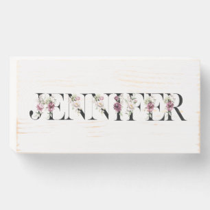 Name Jennifer Wooden Box Sign