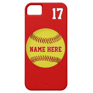 Name, Jersey Number Softball iPhone 5S Cases, 5 iPhone 5 Covers