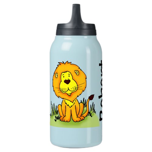 Name kid lion orange yellow drinks bottle