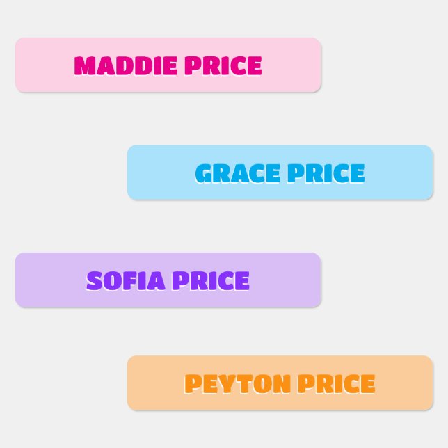 Name Label Stickers (Group)